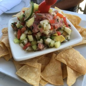Gluten-free ceviche from Lure Fish House